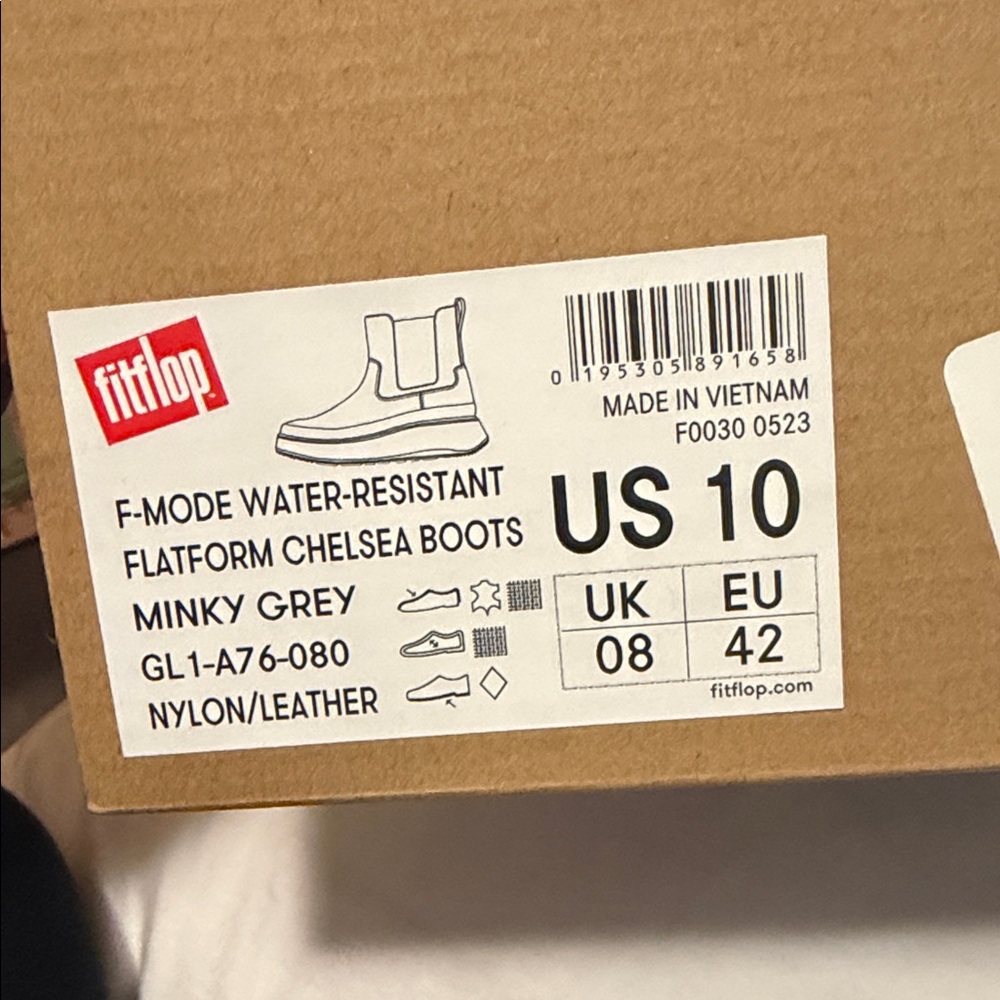 Fitflop Brown and Black Leather Winter Boots - Picture 5 of 5